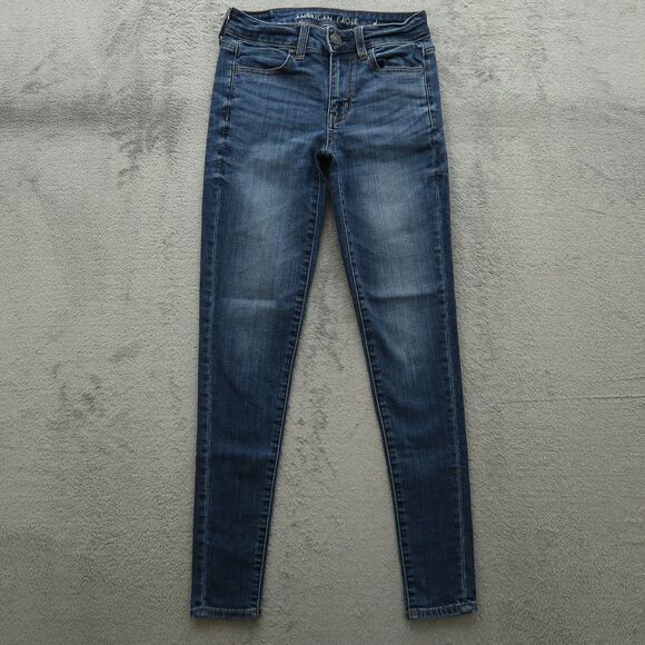 American Eagle Outfitters Blue Jeggings - Picture 1 of 16